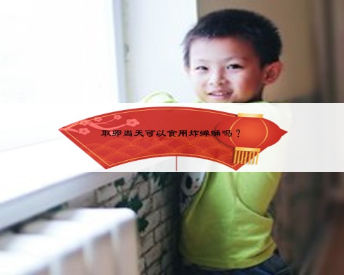 取卵當天可以食用炸蟬蛹嗎？